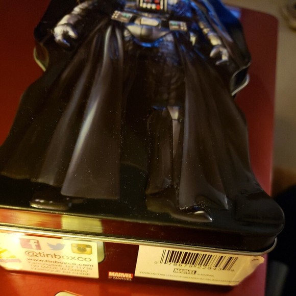 Star Wars Darth Vader  Tin by The Tin Box Company 9.5” x 4.5” x 2” NWT 2 Sided - Picture 3 of 5